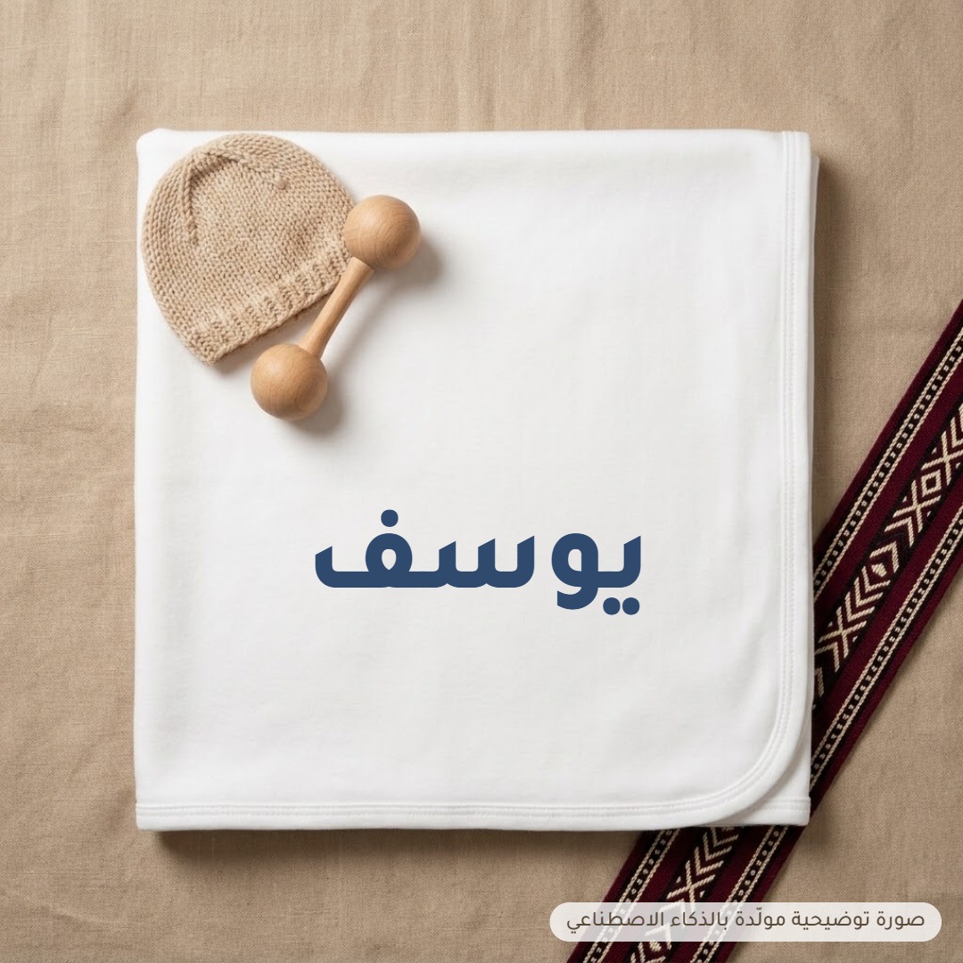 تطريز بالاسم على قطعتك (بطانيات، ملابس، مناشف)