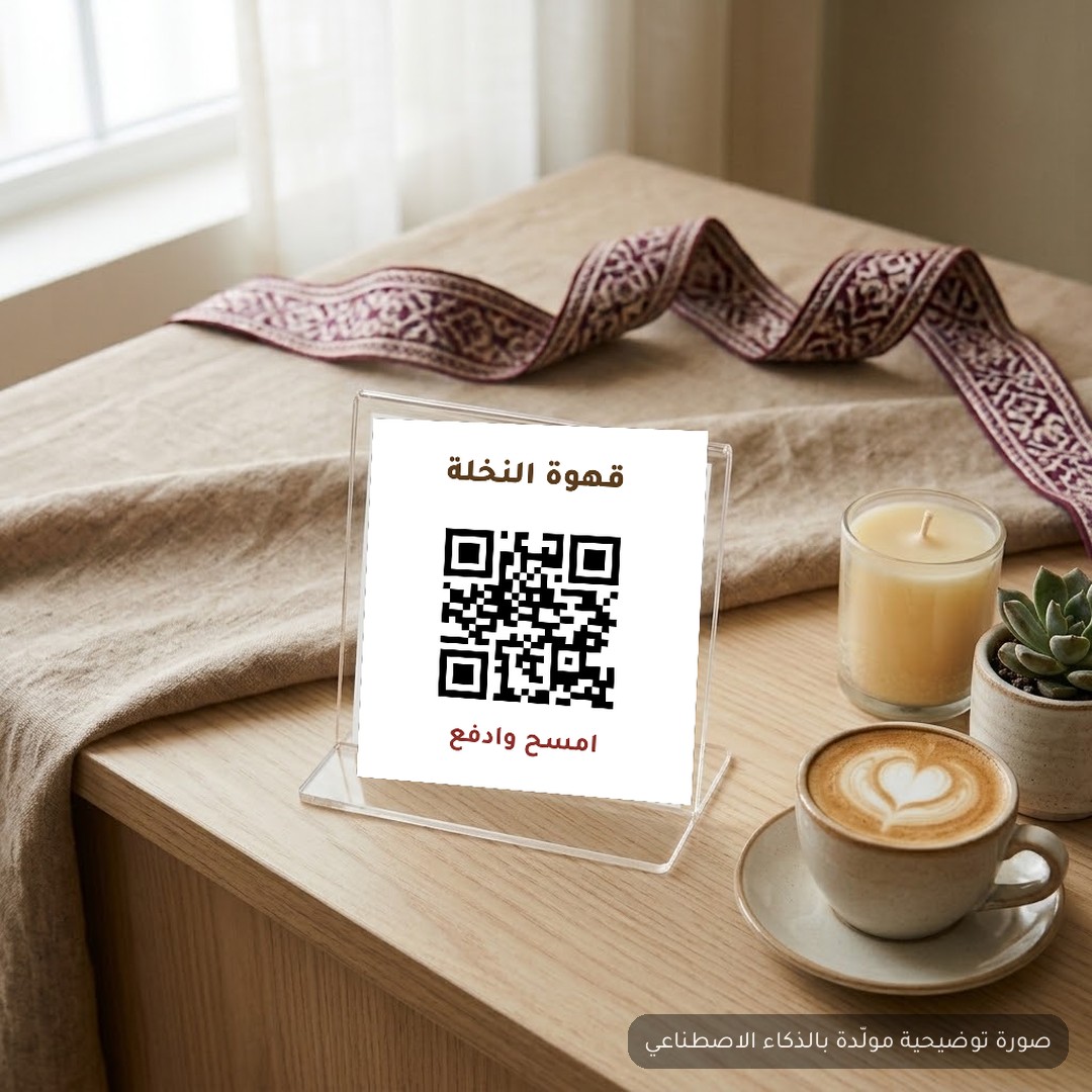 ستاند QR للمحلات والكافيهات